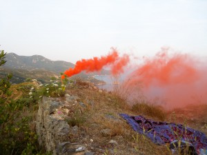 La Torre di Capodomo con i suoi segnali accesi